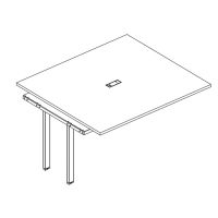 Секция стола для переговоров на металлокаркасе UNO А4 Б1 132-1 БП