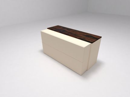Декоративный топ для блока с ящиками серый дуб (шпон)