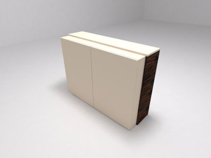 Декоративная боковая панель для шкафа макасар (шпон)